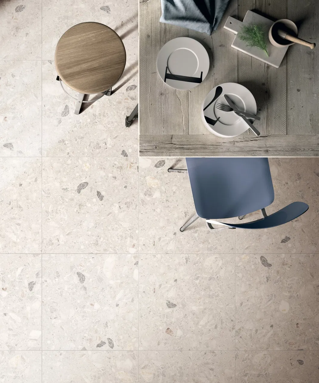 600X600mm 6 Face Rain Stone Design on Sale Building Material Rustic Porcelain Tiles (WTZ6608A)