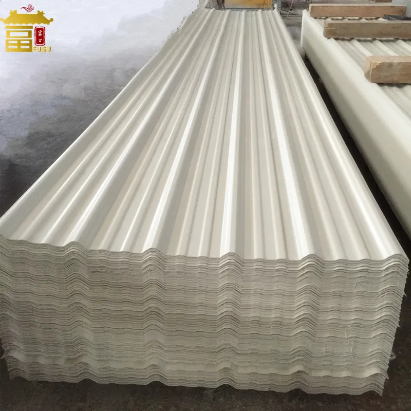 Anti-Corrosion PVC Trapezoidal Corrugated PVC Roof Sheet 900-1130mm