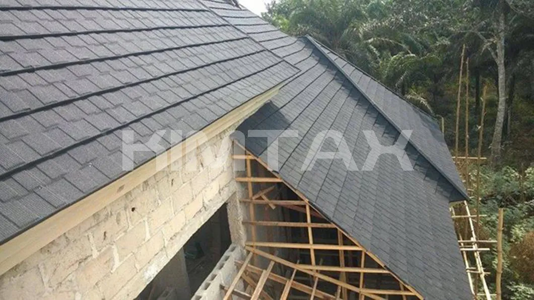 Building Materials Brick Red Stone Coated Metal Roofing Sheet for Roof Top