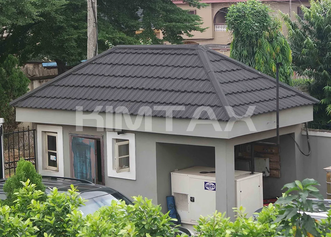 Building Materials Brick Red Stone Coated Metal Roofing Sheet for Roof Top