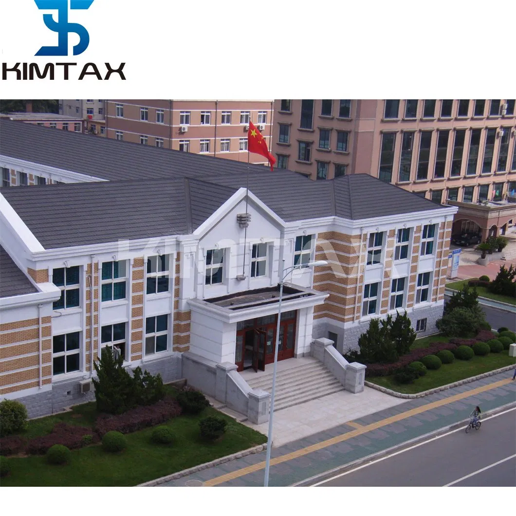 Classic Type Royal Blue Stone Coated Roofing Tile Factory