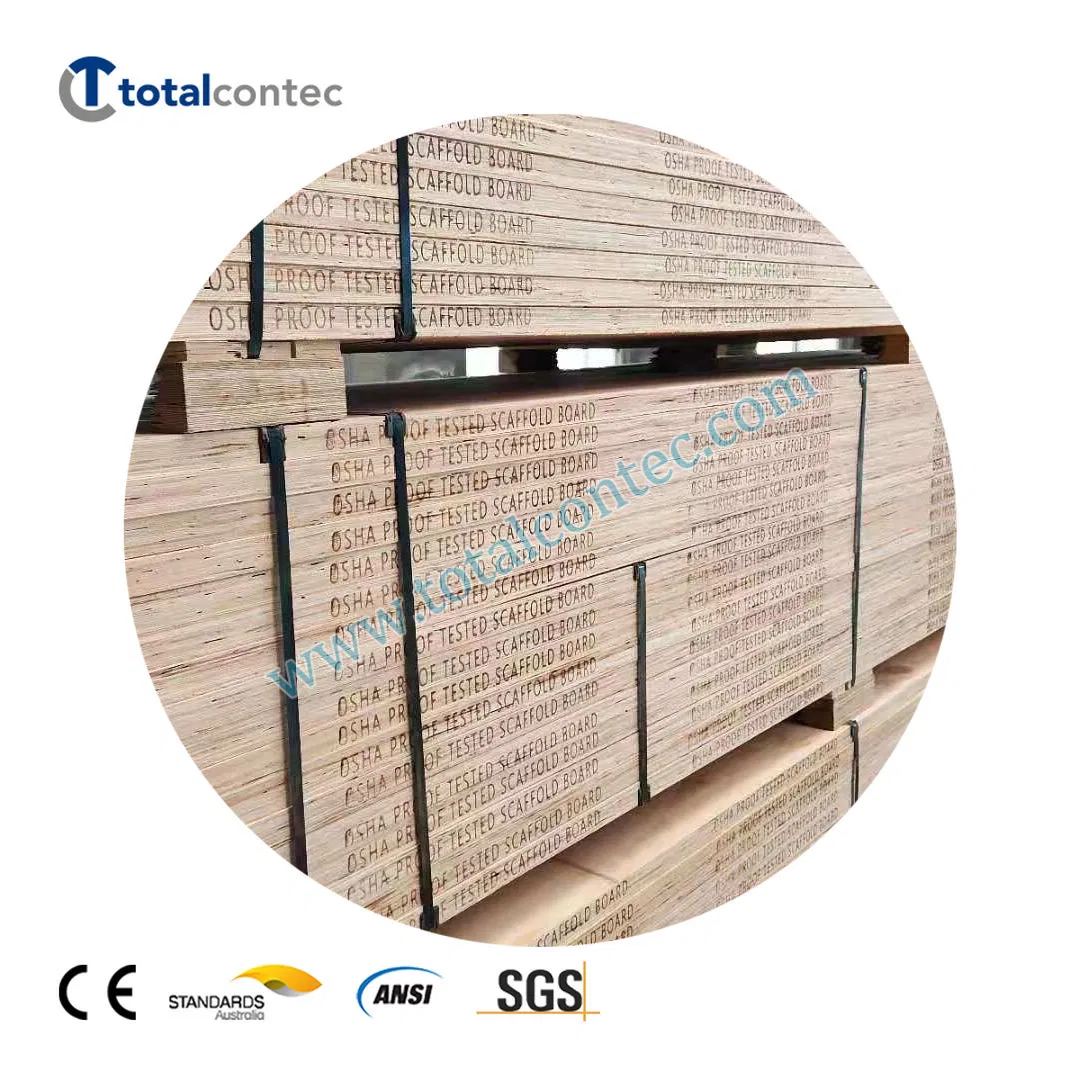 Custom Length Osha Proof Tested LVL Wood Scaffold Board