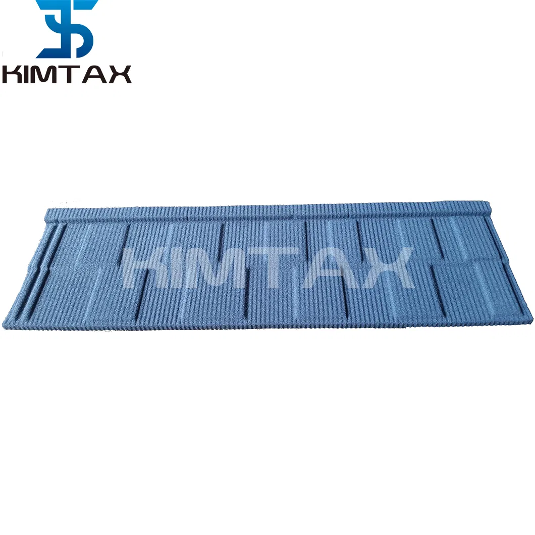 Flat Type Shingle Shape Stone Coated Metal Roof Tiles
