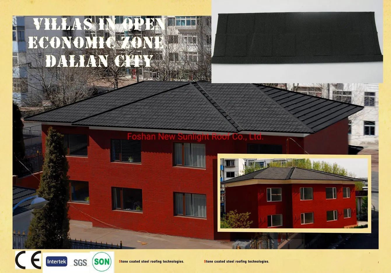 Kuwait Georgia Mongolia Armenia Qatar Bahrain Decra Roofing Sheet Stone Coated Metal Roof Tiles Factory Manufacture Distributor in China