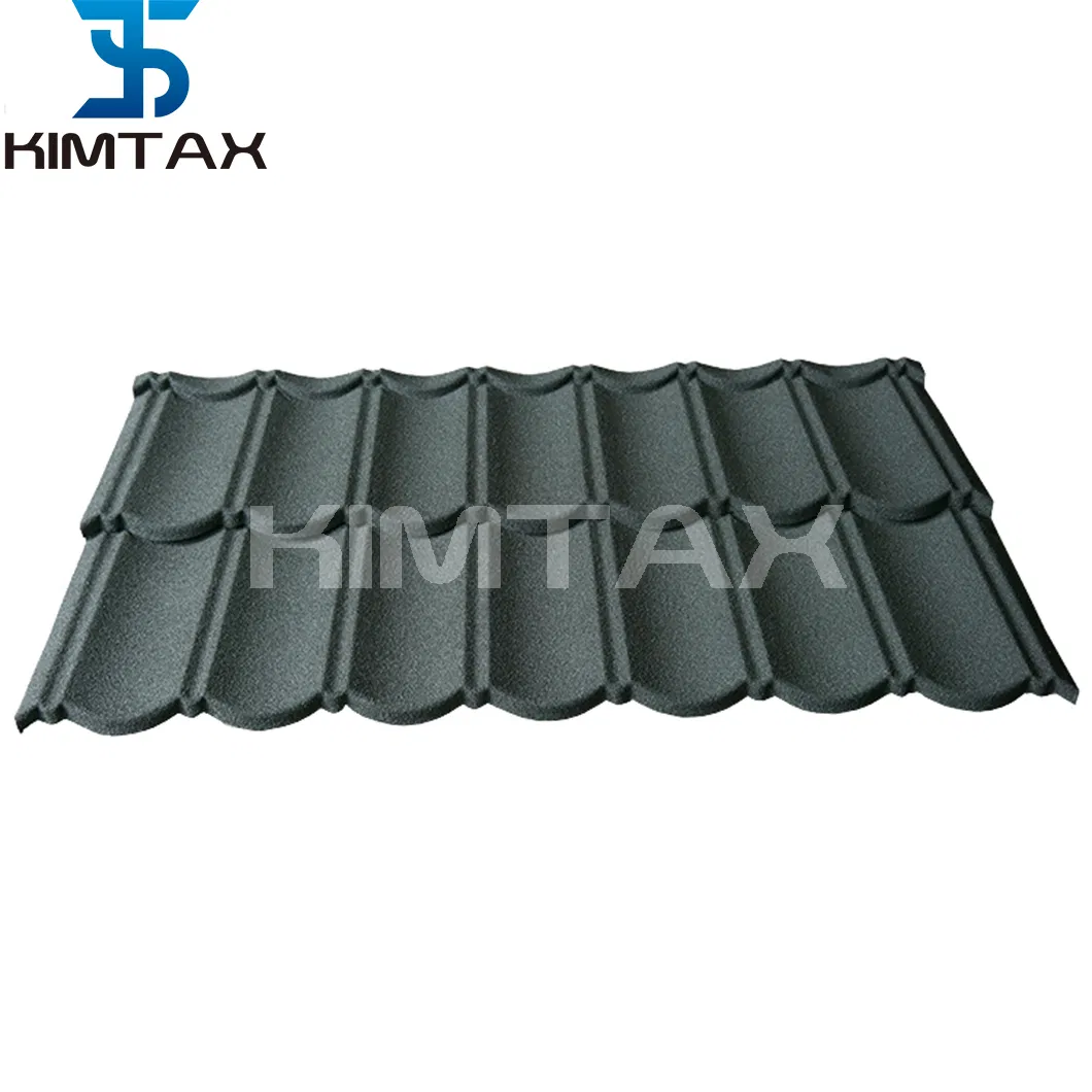 Roman Stype Green Color Stone Coated Galvanized Steel Metal Roofing Tile Panels