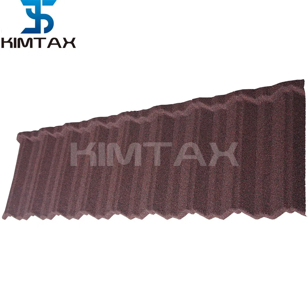 Stong Decorative Nosen Style Bent Shape Color Stone Metal Tile Manufacturer