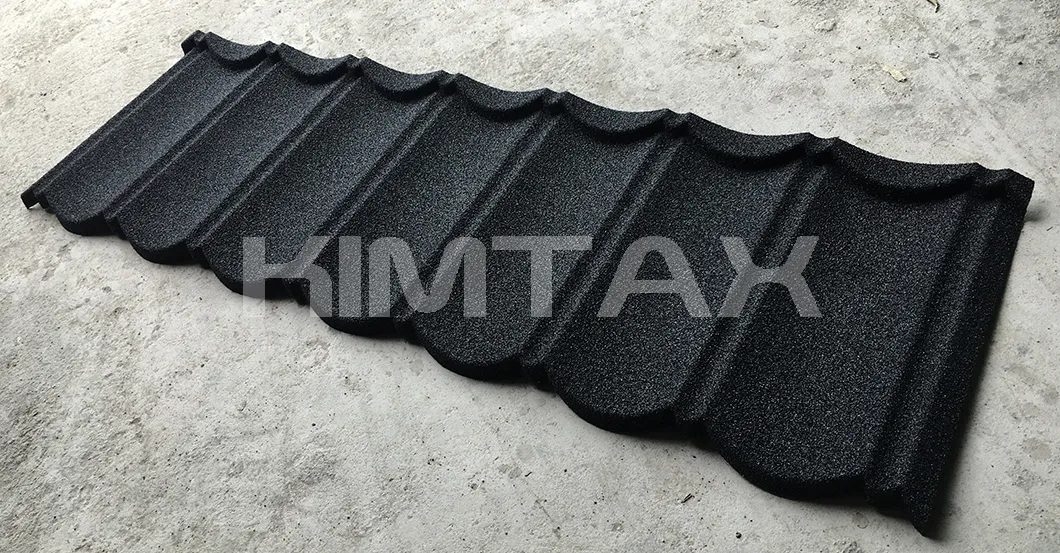 Stong Decorative Nosen Style Bent Shape Color Stone Metal Tile Manufacturer